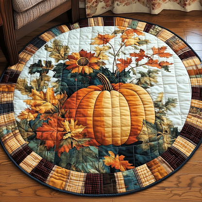 Harvest Hues Quilted Round Mat NCU0TL1379