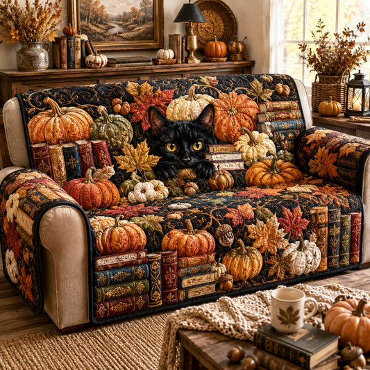 Harvest Library Quilted Sofa Cover NCU0TV2013