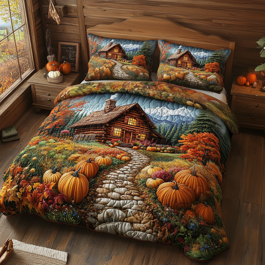 Harvest Lodge 3-Piece Quilted Bedding Set NCU0VL2846