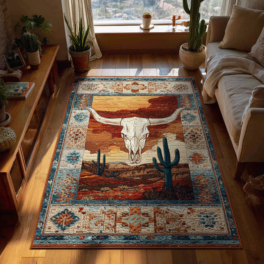 Harvest Longhorn Realm Area Rug NCU0HH1553
