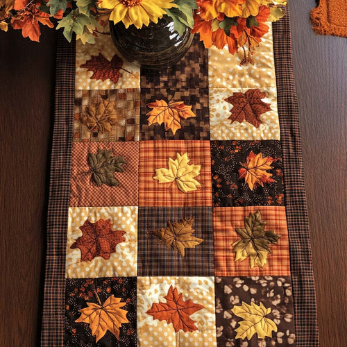 Harvest Maple Dream Quilted Table Runner NCU0NT8404