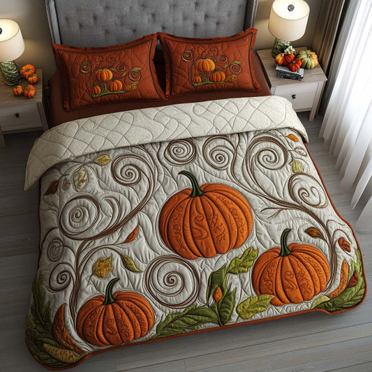 Harvest Moon Sleep 3-Piece Quilted Bedding Set NCU0NT8769