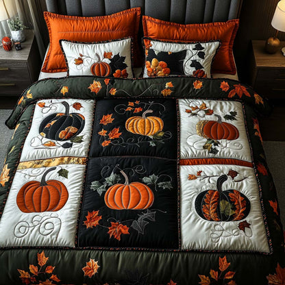 Harvest Moonlight 3-Piece Quilted Bedding Set NCU0NT8355