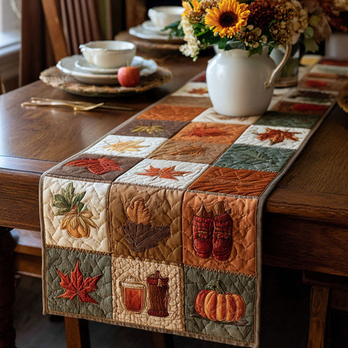 Harvest Morn Quilted Table Runner NCU0PT7809