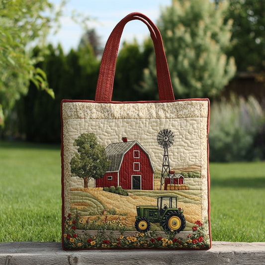Harvest Panorama Quilted Tote Bag NCU0PT7975