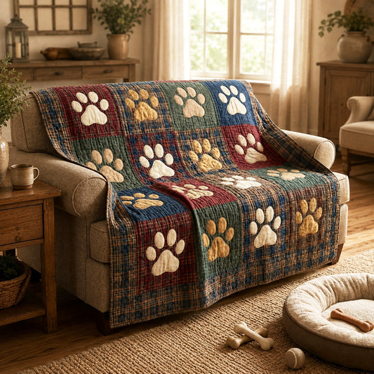 Harvest Paws Quilted Blanket NCU0TV1988