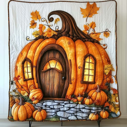 Harvest Pumpkin Home Quilted Blanket NCU0NT9543