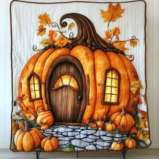 Harvest Pumpkin Home Quilted Blanket NCU0NT9543