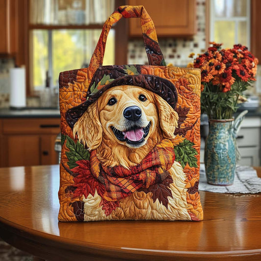 Harvest Pup Joy Quilted Tote Bag NCU0NT8795
