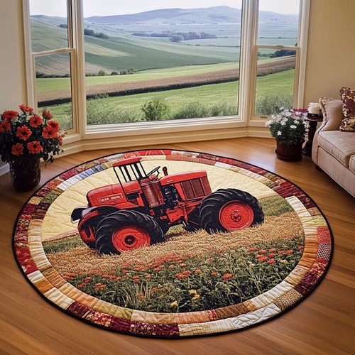 Harvest Ride Quilted Round Mat NCU0PT6369