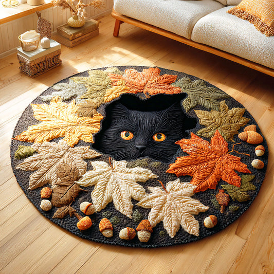Harvest Shadow Quilted Round Mat NCU0TD914