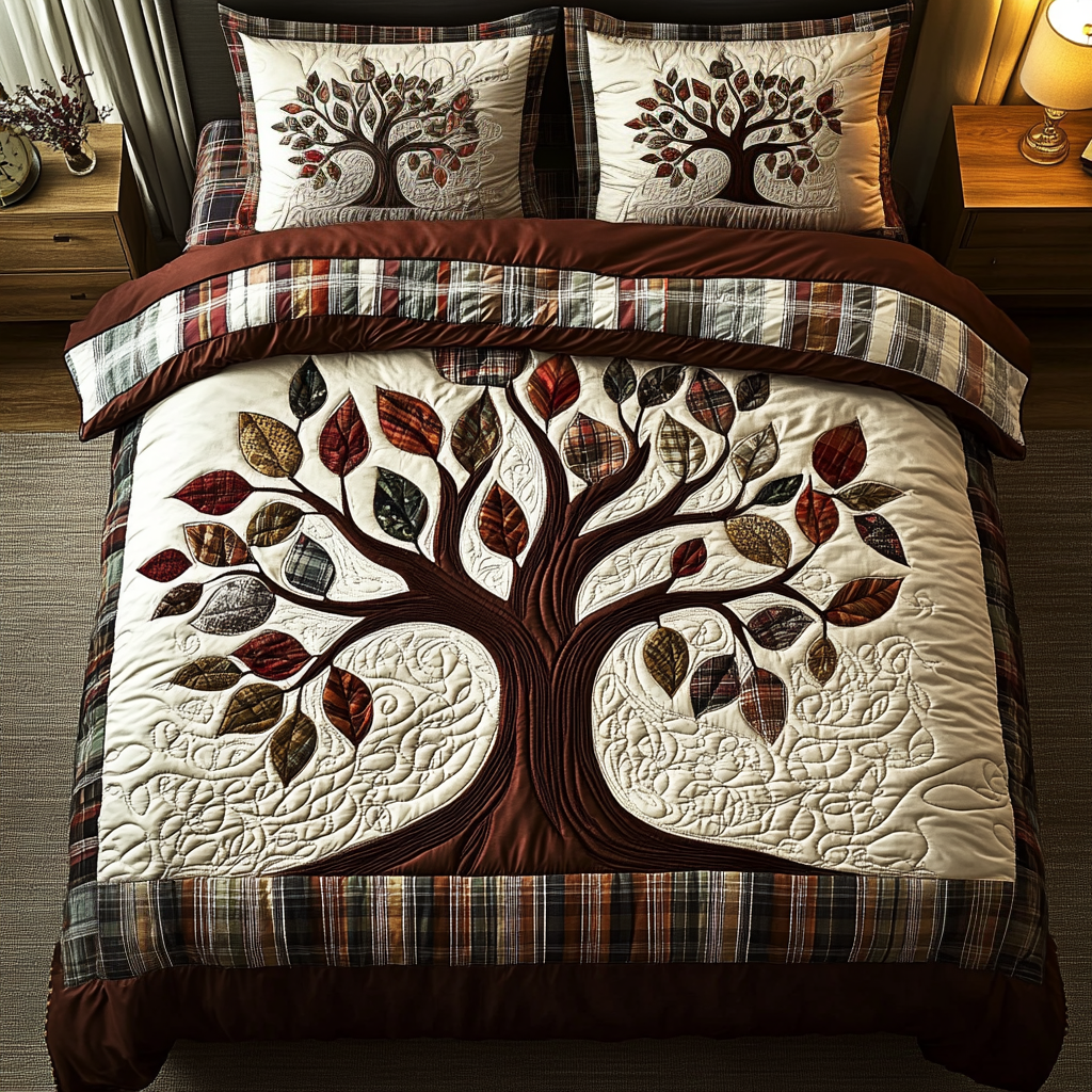 Harvest Sleep 3-Piece Quilted Bedding Set NCU0VH3185