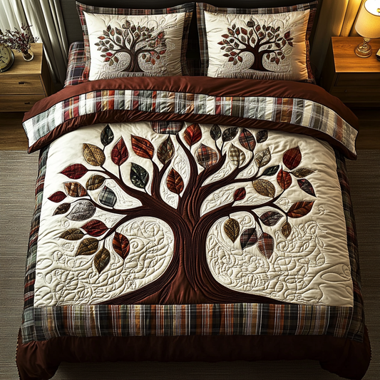 Harvest Sleep 3-Piece Quilted Bedding Set NCU0VH3185