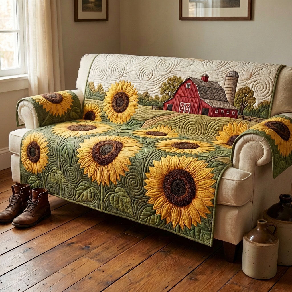 Harvest Sun Home Quilted Sofa Cover NCU0TV1561