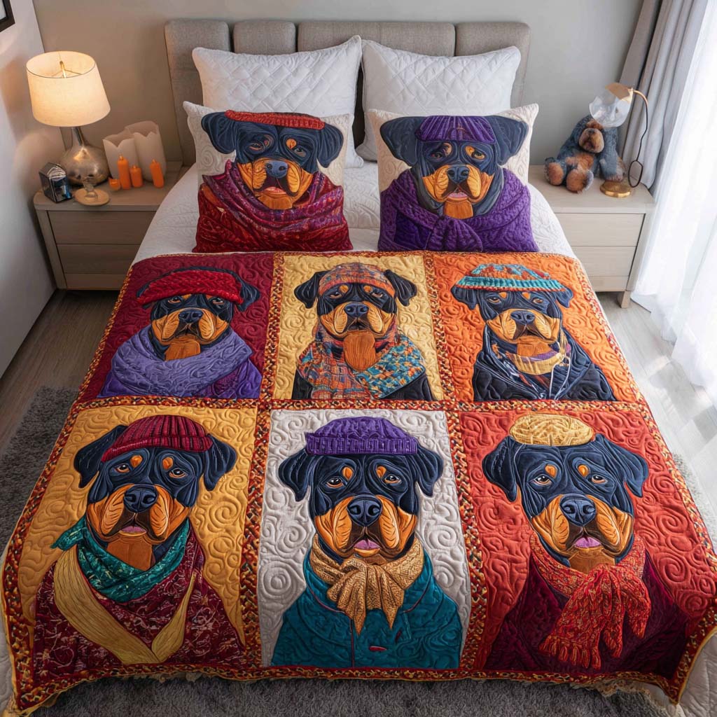 Harvest Watch 3-Piece Quilted Bedding Set NCU0NT9081