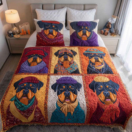Harvest Watch 3-Piece Quilted Bedding Set NCU0NT9081