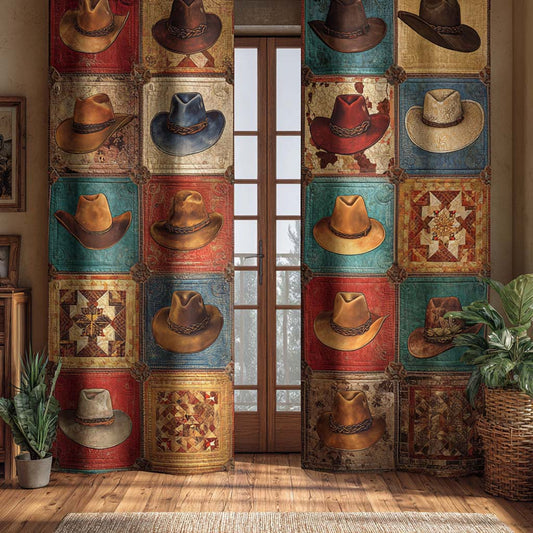 Hat Parade West Quilted Curtains NCU0XD2133