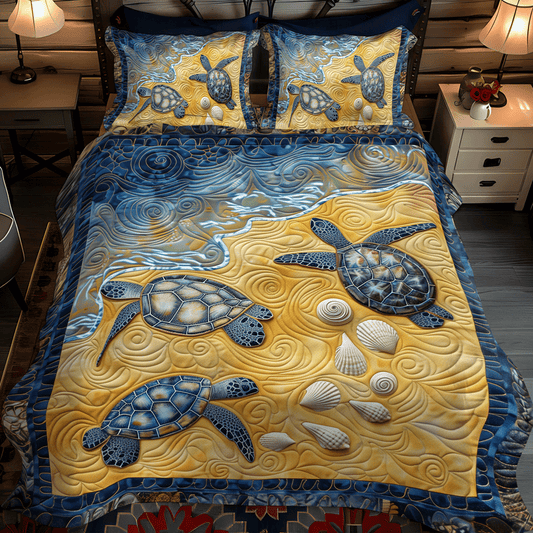 Hatchling Journey 3-Piece Quilted Bedding Set NCU0TH1336