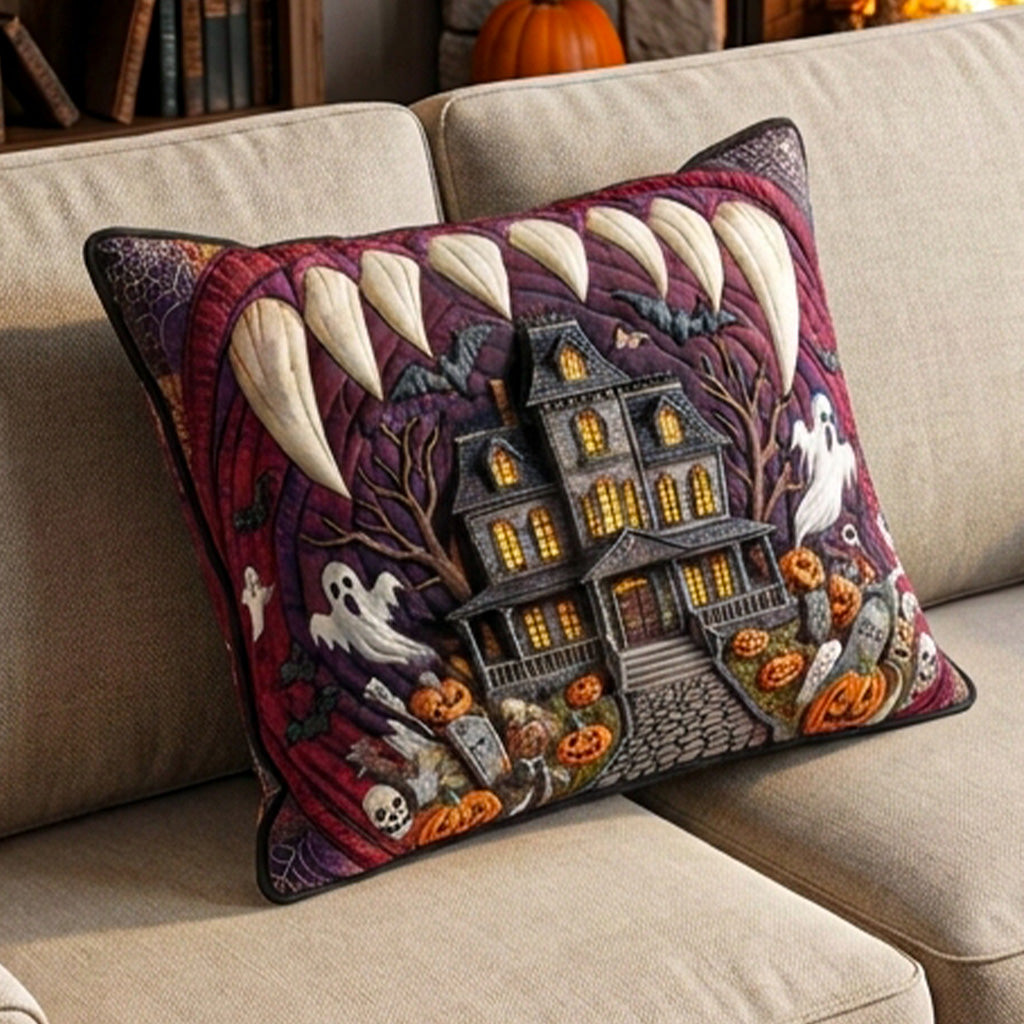 Haunted Maw Quilted Pillow Case NCU0PT11815