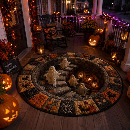 Haunted Stairway Round Carpet NCU0DV9838