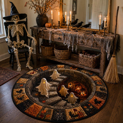 Haunted Stairway Round Carpet NCU0DV9838