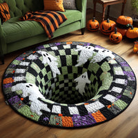 Haunted Whirl Quilted Round Mat NCU0DV7383