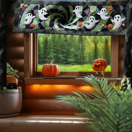 Haunted Whirl Quilted Valance NCU0DV7383