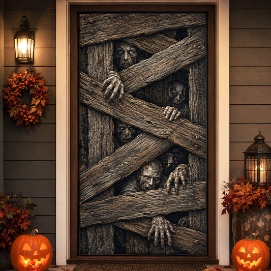 Haunted Barricade Quilted Door Cover NCU0TV2081