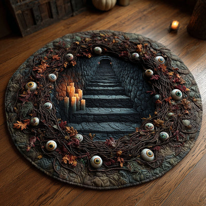 Haunted Gaze Quilted Round Mat NCU0PT11862