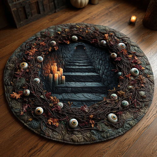 Haunted Gaze Quilted Round Mat NCU0PT11862