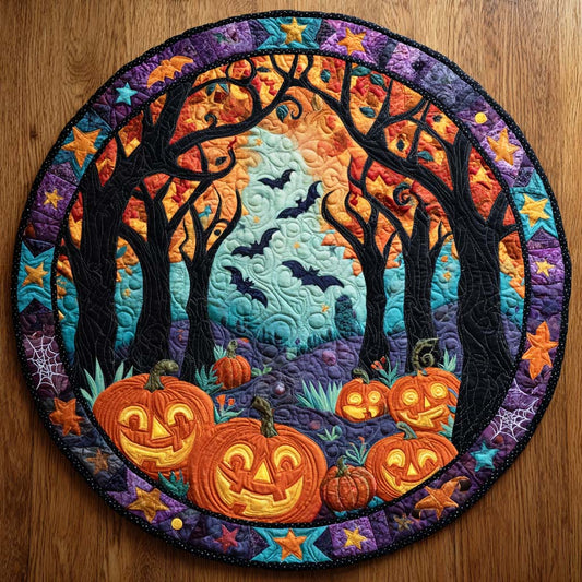 Haunted Glow Quilted Round Mat NCU0TD162