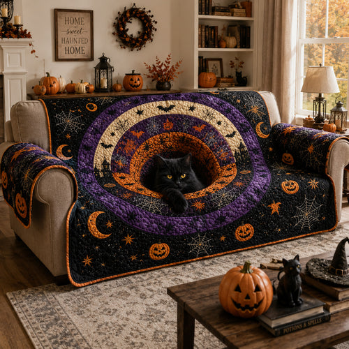 Haunted Hideaway Quilted Sofa Cover NCU0VL3617