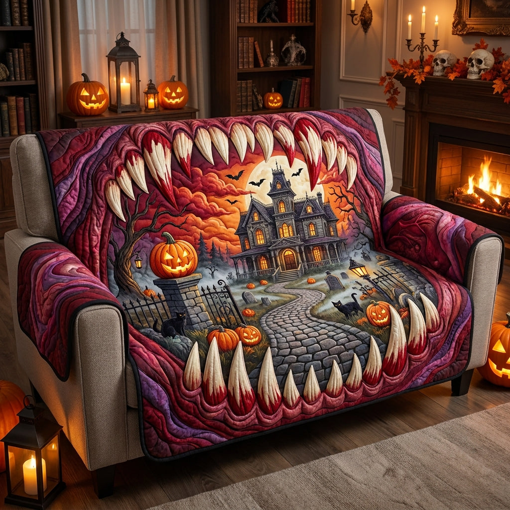 Haunted Homestead Quilted Sofa Cover NCU0PT11814