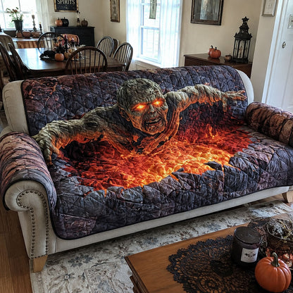 Haunted Lava Pit Quilted Sofa Cover NCU0PT11997