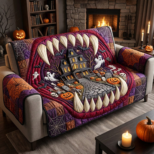 Haunted Maw Quilted Sofa Cover NCU0PT11815