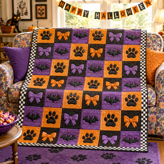 Haunted Paws Quilted Blanket NCU0TD3062