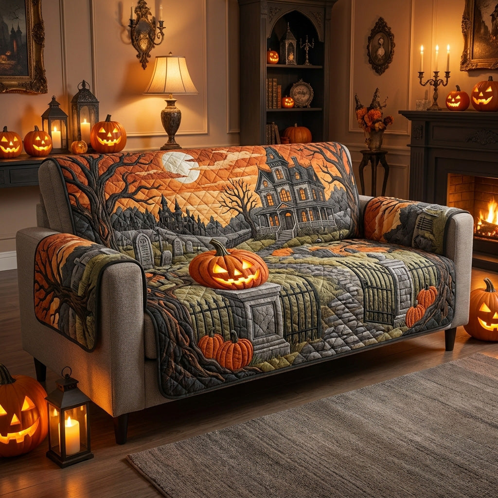 Haunted Remains Quilted Sofa Cover NCU0PT11816
