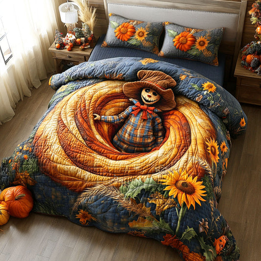 Haunted Scarecrow 3-Piece Quilted Bedding Set NCU0TD516