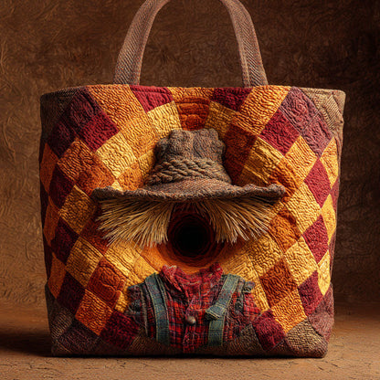 Haunted Scarecrow Quilted Tote Bag NCU0TD578