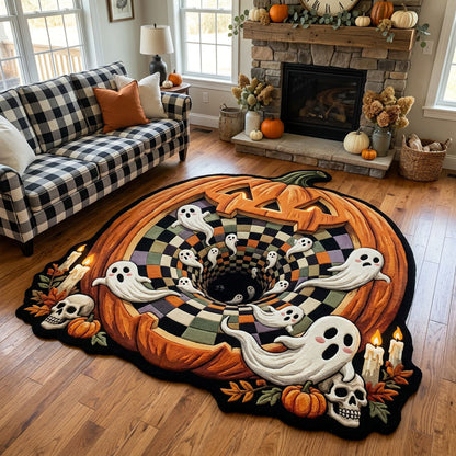 Haunted Spiral Custom Shape Area Rug NCU0PT11831