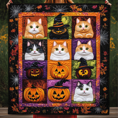 Haunted Whiskers Quilted Blanket NCU0TL1255