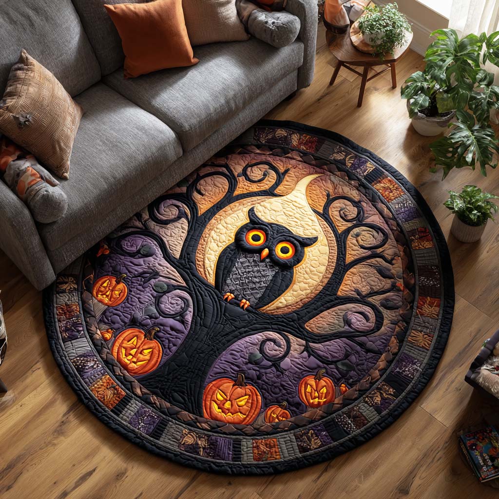 Haunting Delight Quilted Round Mat NCU0TD053