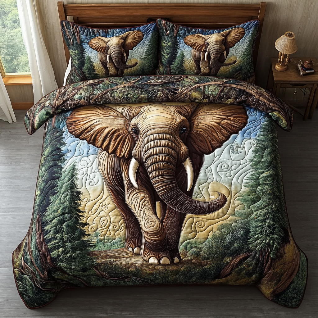 Haven of Harmony 3-Piece Quilted Bedding Set NCU0VH2515