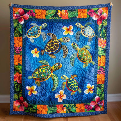 Sea Turtle Quilted Blanket NCU0VT52