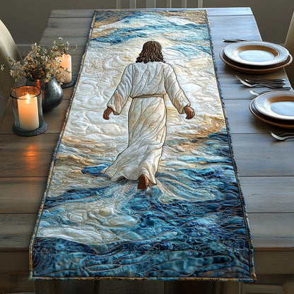 He Walks With Us Quilted Table Runner NCU0DV6660