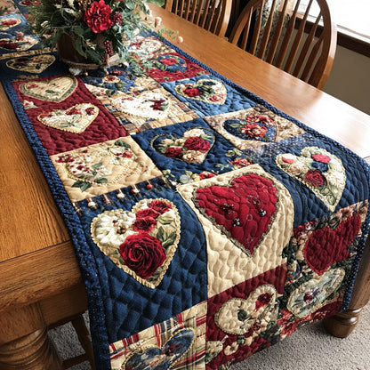 Heart Bloom Quilted Table Runner NCU0TD2140