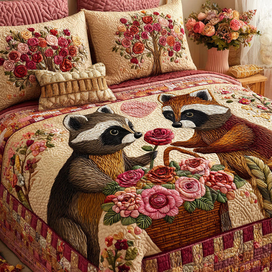 Heart Companions 3-Piece Quilted Bedding Set NCU0NT11765