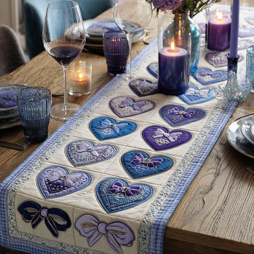 Heart Delight Quilted Table Runner NCU0DV9083