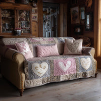 Heart Porch Quilted Sofa Cover NCU0DV9131
