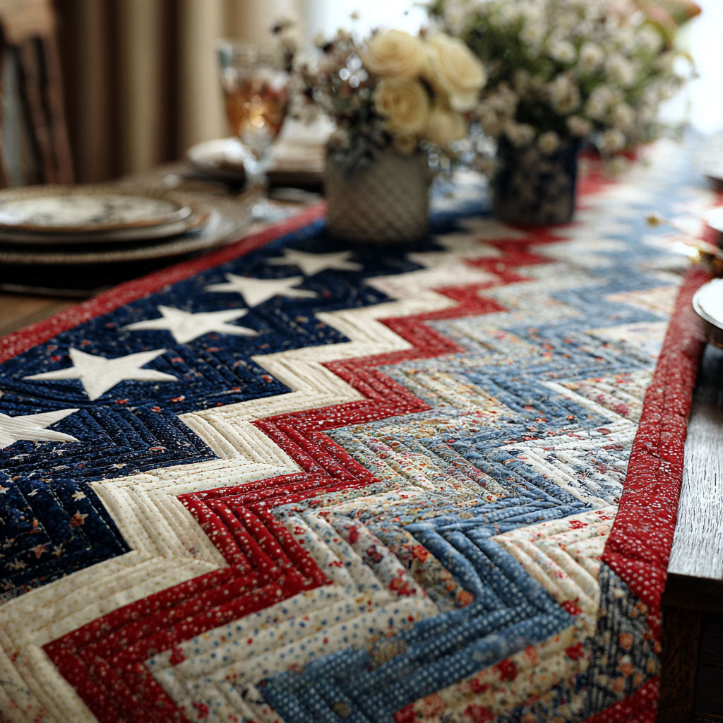 Heart Quilted Table Runner NCU0NT12690